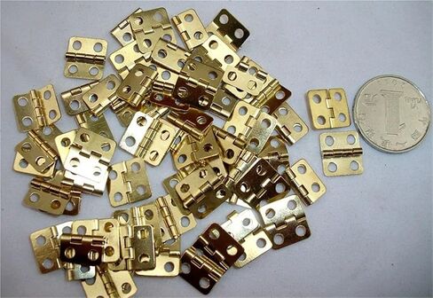 مفصلات حديدية 13 × 12 مم 180 درجة دوران ريترو 20 قطعة (أصفر) in Kuwait