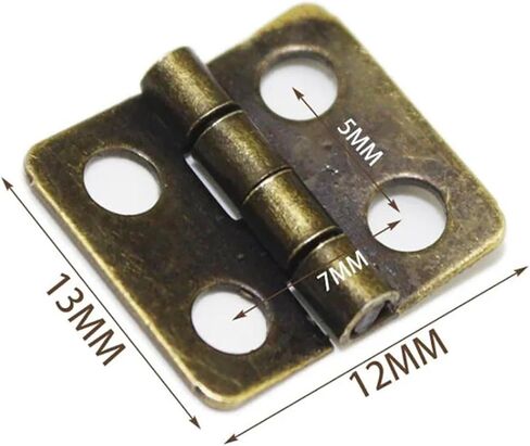 مفصلات حديدية 13 × 12 مم 180 درجة دوران ريترو 20 قطعة (أصفر) in Kuwait