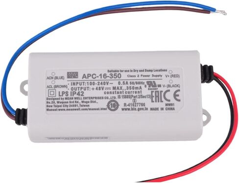16-350 36V 350mA 16.8W Constant Current LED Driver, 90-264VAC Input, Short Circuit/Over Voltage Protection, IP42 for LED Lighting Decoration & Advertising in Kuwait