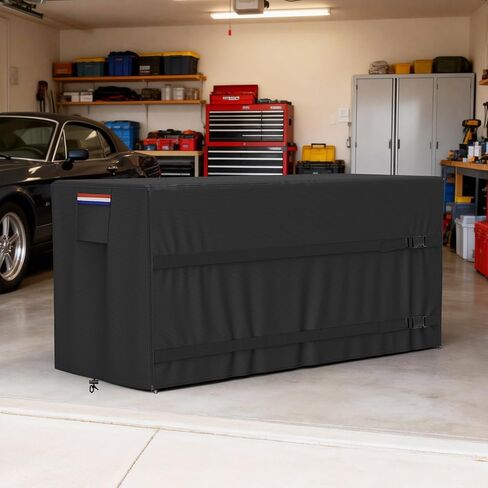 Kayak Rack Cover 12.1'L x 3'W x 4.6'H Black Comprehensive Protection, Suitable for 2-4 Levels Freestanding Kayak Racks, for Garage/Outdoor, Durable & Tear-Resistant in Kuwait