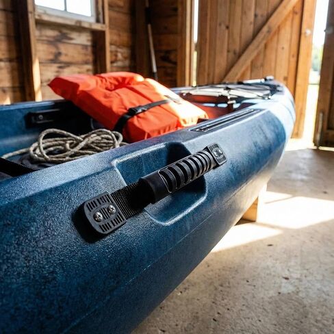 Canoe/Kayak Molded Webbing Handle with Screws- for Kayak Paddle Tandem Canoe Boat & Lifetime Kayaks Side Mount Handles (Pack of 2) in Kuwait