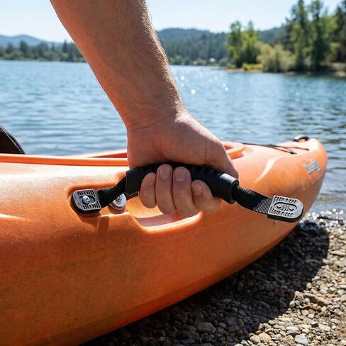 Canoe/Kayak Molded Webbing Handle with Screws- for Kayak Paddle Tandem Canoe Boat & Lifetime Kayaks Side Mount Handles (Pack of 2) in Kuwait