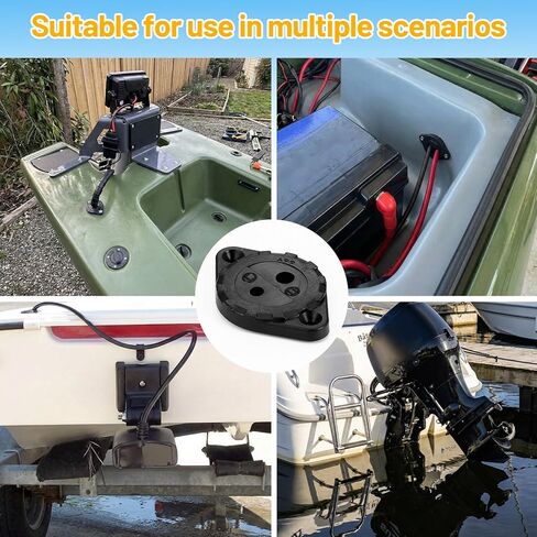 Threehoney Through Hull Wiring Kits for Device Battery Connections, Thru Hull Wiring Kits for Wilderness Track Mount Systems, Kayak Fishing Accessories for Installs of Fish Finders, Motors, Lighting in Saudi Arabia
