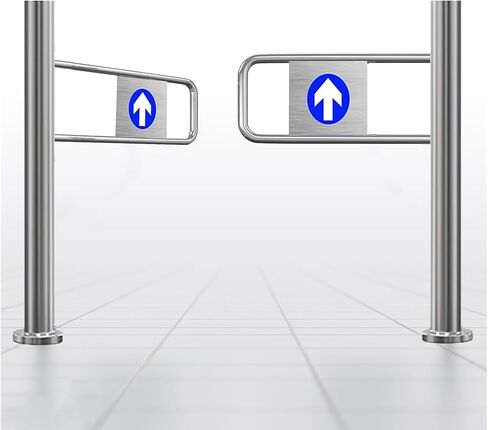 بوابة تأرجح تلقائية للارتداد على نطاق واسع من الفولاذ المقاوم للصدأ، باب يدوي، بوابة تأرجح أوتوماتيكية من الفولاذ المقاوم للصدأ - باب أمان لمحلات السوبر ماركت ومراكز التسوق ومتاجر البيع بالتجزئة والمساحات التجارية - متينة in Kuwait