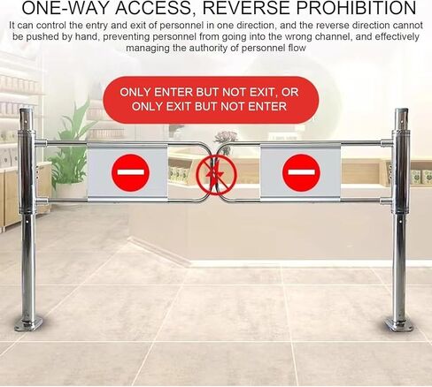 بوابة تأرجح أوتوماتيكية للارتداد على نطاق واسع من الفولاذ المقاوم للصدأ، باب يدوي، بوابة تأرجح تلقائية من الفولاذ المقاوم للصدأ - باب أمان ذاتي الإغلاق مقاس 55 بوصة لمحلات السوبر ماركت والمكتبات والحدائق العامة in Kuwait