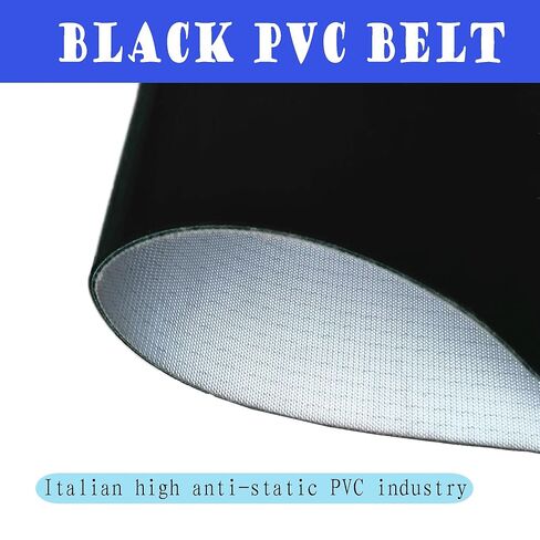 Flat Belt Conveyor PVC Belt Transport Conveyor Double Guardrails Stainless Steel Frames Industrial Transport Equipment 82.6×23.6inch in Kuwait