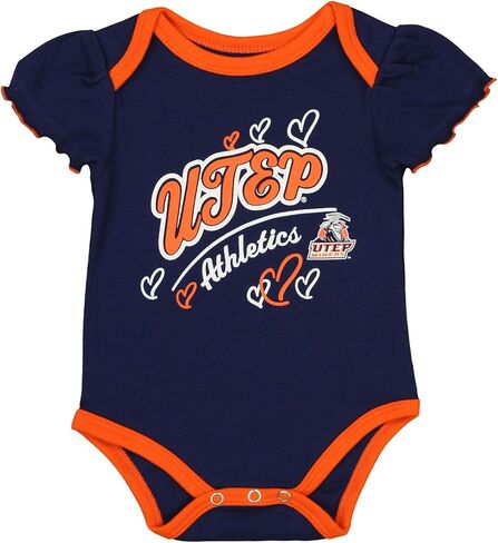مجموعة Outerstuff NCAA لحديثي الولادة والرضع البنات من 3 قطع، تشكيلة الفريق (عمال مناجم UTEP، 0-3 أشهر) in Saudi Arabia