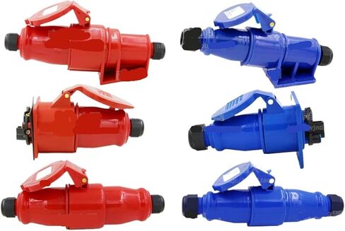 1 PCS waterproof industrial and socket 3-core 4-core 5-core 16A/32A male and female package(4 core 32A connector set) in Kuwait