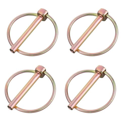 4 PCS 1/4" Linch Pin, Heavy Duty Lynch Pin Lock Assortment Kit, Shaft Locking Pins Clips Fastener for Tractors Farm Trailers Mower Trolleys Trucks Carriages (45mm) in Saudi Arabia