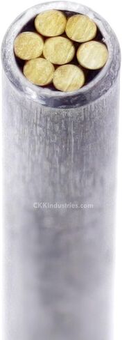 EZSMITH Mosaic Pin - (0.125 (1/8) Inch Diameter) - (401BB) - (Brass Outer Material)(Brass Inner Material) - Decorative Knife Handle Pins and Rods for Fixed Blade Knives in Kuwait