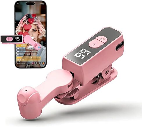 جهاز النقر التلقائي الذكي لجهاز iPhone iPad Android TikTok - جهاز لمس تلقائي مع 107 سرعة قابلة للتعديل، قابلة لإعادة الشحن، جهاز نقر فوري لإعجابات البث المباشر، ومهام الوسائط الاجتماعية (أسود) in Kuwait