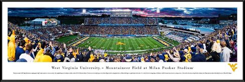 Blakeway Worldwide Panoramas, Inc. West Virginia Football, Sunset - Panoramic Poster or Framed Picture in Saudi Arabia