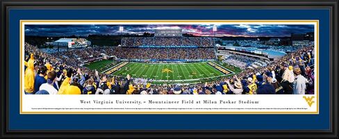 Blakeway Worldwide Panoramas, Inc. West Virginia Football, Sunset - Panoramic Poster or Framed Picture in Saudi Arabia
