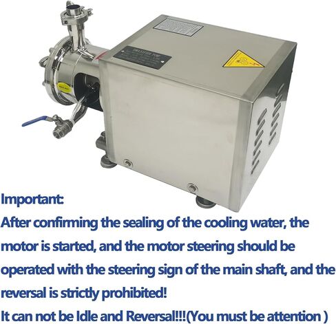 High-shear Emulsifying Pump Pipeline Single Stage Pipeline Emulsion Pump with Flow Range 0-3m³/h and 2900r/min for Mixing Dispersion and Emulsification 110V 2.2KW in Kuwait