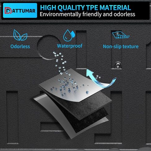 حصيرة سرير الشاحنة متوافقة مع بطانة سرير الشاحنة 2015-2024 Ford F-150 بطول 6.5 قدم، بطانة سرير لجميع الأحوال الجوية 2023 F150 (2015-2024،6.5 قدم) in Kuwait