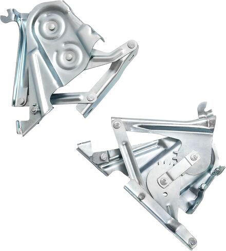 ALMULOO Hood Hinge Compatible with 1957 Chevrolet Bel Air Nomad Two-Ten One-Fifty – Steel Construction Galvanized Silver Finish in Saudi Arabia