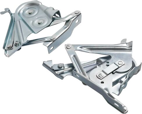 ALMULOO Hood Hinge Compatible with 1957 Chevrolet Bel Air Nomad Two-Ten One-Fifty – Steel Construction Galvanized Silver Finish in Saudi Arabia
