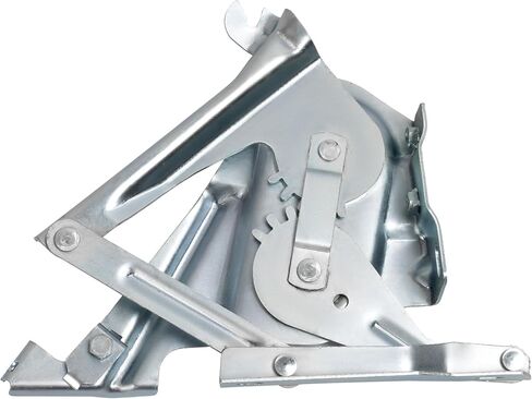 ALMULOO Hood Hinge Compatible with 1957 Chevrolet Bel Air Nomad Two-Ten One-Fifty – Steel Construction Galvanized Silver Finish in Saudi Arabia