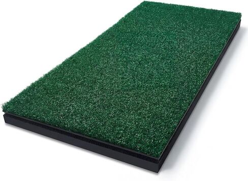 Nuanchu Golf Hitting Strip 12 x 28 Inch Golf Swing Mat with Shock Absorption Pad and EVA Base Durable Turf Insert for Indoor Simulator Practice Backyard Training in Saudi Arabia