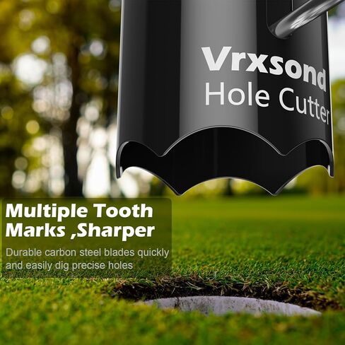 Portable Golf Hole Cutter - Professional 4Inch & 6Inch USGA Standard Tool, Detachable Handle for Easy Storage & Carrying, Create Perfect Putting Greens in Backyard/Garden in Saudi Arabia