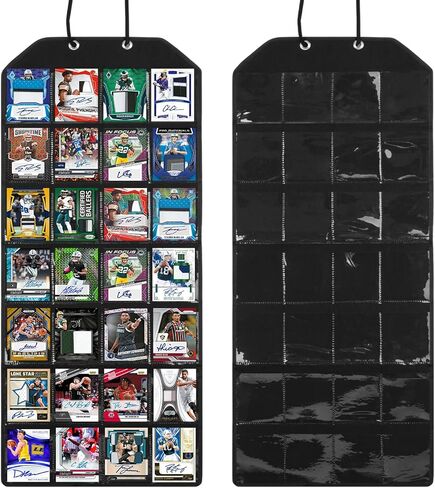 2PCS PSA Card Display Case with PVC Protection & Clear View, 56 Slots Holder for PSA-Graded Cards Perfect for Displaying Trading Cards, Baseball, Football and Basketball Sports Cards (Black) in Saudi Arabia