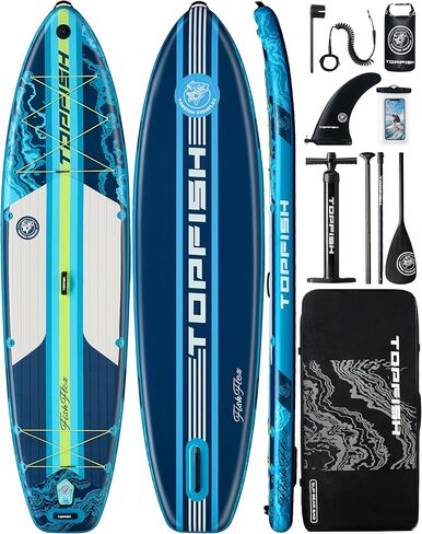 11'6x35'' Extra Wide Inflatable Paddle Boards, Ultra-Stable High Capacity SUP of 450lb/3People, Stand Up Paddle Board for Adults w/Camera Mount, 9Accessories Kit, Shoulder Strap, 100L Backpack in Saudi Arabia