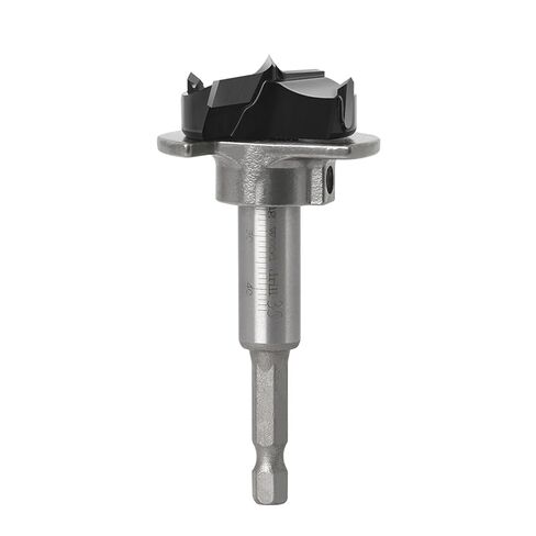 1pcHexagonal Shank 35mm Adjustable Carbide Drill Bits Hinge Hole Opener Boring Bit Tipped Drilling Tool Woodworking Cutter in Saudi Arabia