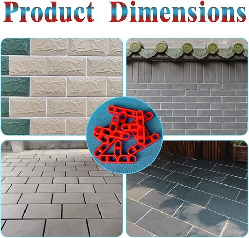 فواصل بلاستيكية احترافية مقاس 8 مم، 100 حزمة تترك 5/16 بوصة، فواصل تسوية الفجوة من الطوب والبلاط لوضع أحجار الرصف، وطوب الحائط، وبلاط الأرضيات، وفواصل فجوة على شكل حرف T للمفاصل الموحدة 5/16 بوصة in Kuwait