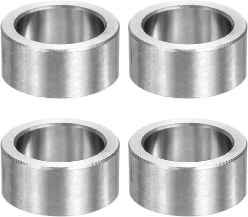 MECCANIXITY 4 قطع فواصل معدنية M16، M16 IDx26mm ODx20mm طول فاصل من الفولاذ المقاوم للصدأ دائري غير مترابطة جلبة نهائية سادة للبراغي اللولبية، فضي 16x26x20 مم in Saudi Arabia