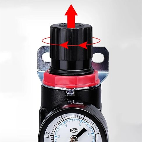 AFC-2000 G1 / 4 "وحدة معالجة الهواء بفلتر هوائي منظم ضغط أداة ضاغط الهواء فاصل الزيت عن الماء AFR2000 + AL2000(AFC2000-PC6-02) in Kuwait
