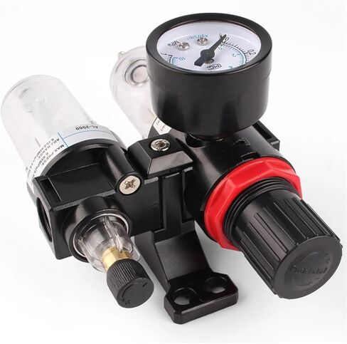 AFC-2000 G1 / 4 "وحدة معالجة الهواء بفلتر هوائي منظم ضغط أداة ضاغط الهواء فاصل الزيت عن الماء AFR2000 + AL2000(AFC2000-PC6-02) in Kuwait