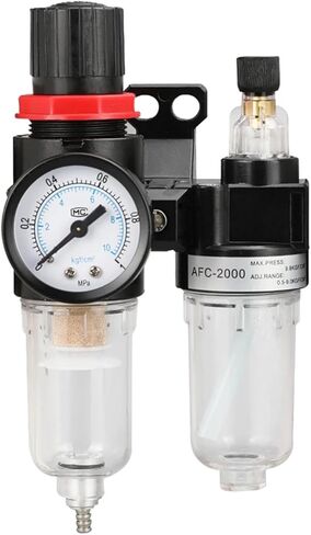 AFC-2000 G1 / 4 "وحدة معالجة الهواء بفلتر هوائي منظم ضغط أداة ضاغط الهواء فاصل الزيت عن الماء AFR2000 + AL2000(AFC2000-PC6-02) in Kuwait