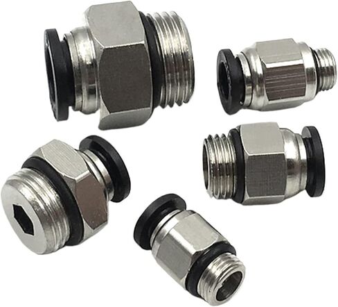 G thread PC pneumatic quick connector trachea hose 4 6 8 10 12mm quick connector pneumatic components with sealing ring(PC12-G03) in Saudi Arabia