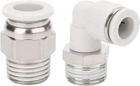 Tracheal quick connector external thread straight-through quick-insertion pneumatic connector PC8-02/10-03/12-04 elbow connector(Boutique bend PL 4-01) in Saudi Arabia