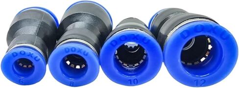 500PCS Unequal Diameter Air Tube Fitting PG Series Straight Union, Touch Push In Pneumatic Fitting Connectors(PG12-8 (500PCS)) in Saudi Arabia