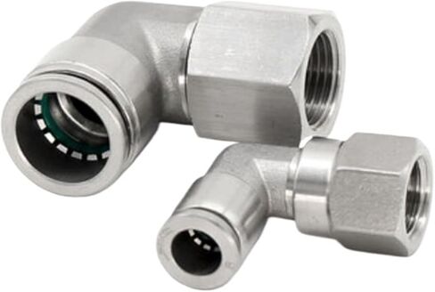 10pcs PLF4-M5,PLF4-01,PLF4-02,PLF6-01,PLF-02,PLF8-01,PLF10-02,PLF12-02,304 Stainless Steel Elbow Feale Connector(10PCS PLF12-04) in Saudi Arabia