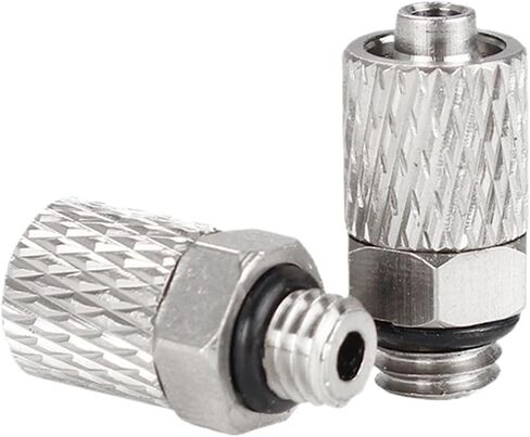 100PCS tracheal quick connector elbow 90 degree straight through M5 teeth M6 teeth connection outer diameter 4MM 6MM(WX-PC4-M6 100) in Saudi Arabia