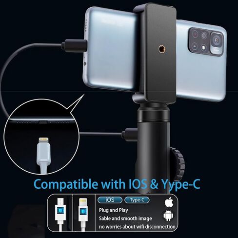 Dual Lens Endoscope Inspection Camera, 360° Articulated Endoscope Camera, Endoscope with Light, 6mm Lens, IP67 Waterproof Probe, 6 LED ，For HVAC, Plumbing, Automotive, Electrical in Saudi Arabia