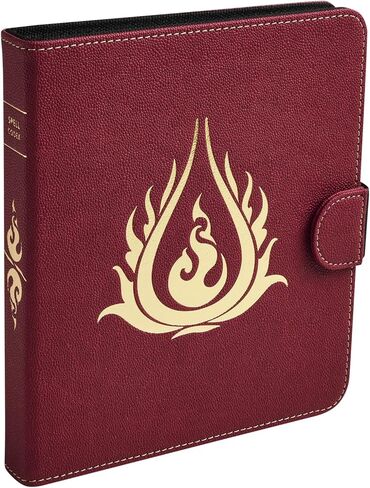 Dragon Shield: Roleplaying Spell Codex: Blood Red – Compatible with Official DND Spell Cards – Dry Erase Marker and 5e Compatible Spell Slot Tracker Included in Saudi Arabia