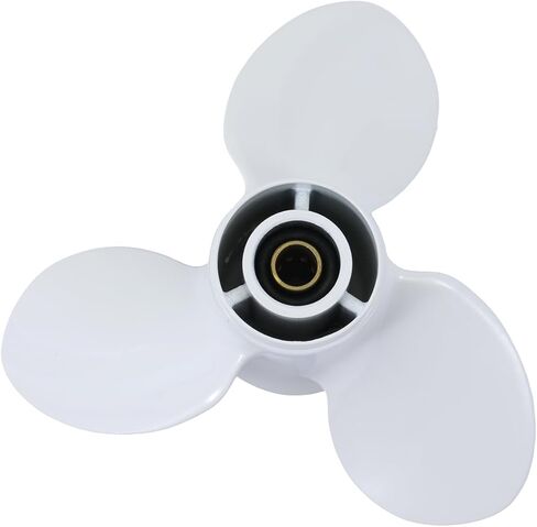 Boat Engine Propellers for HANGKAI 2 Stroke 18 HP ＆ 4 Stroke 20 HP Outboard Motor, 9.25" Diameter 9" Pitch 3 Blade 8 Spline Tooth in Saudi Arabia