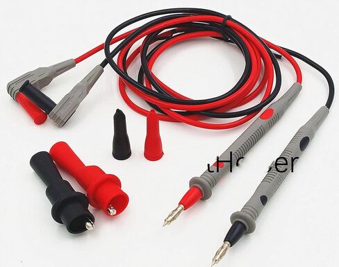 TLK601718 Lantern Tip PVC Test Leads with Alligator Clips Multimeter Meter Replacement Test Lead Set 4mm Banana in Kuwait