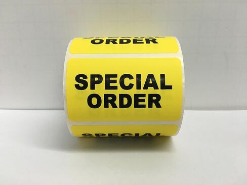 1 Roll 2.5x1.5 Yellow Special Order Special Instructions Mailing Shipping Stickers 500 Labels per roll in Saudi Arabia