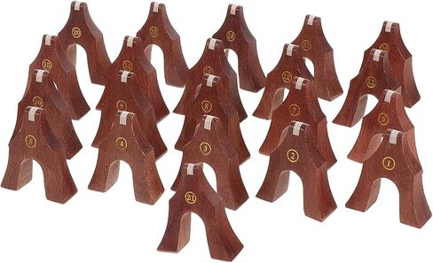 مجموعة دعم جسر Guzheng الخشبي من Toyvian 1-21 وتر Guzheng استبدال أجزاء ملحقات إصلاح الآلات الموسيقية التقليدية in Kuwait