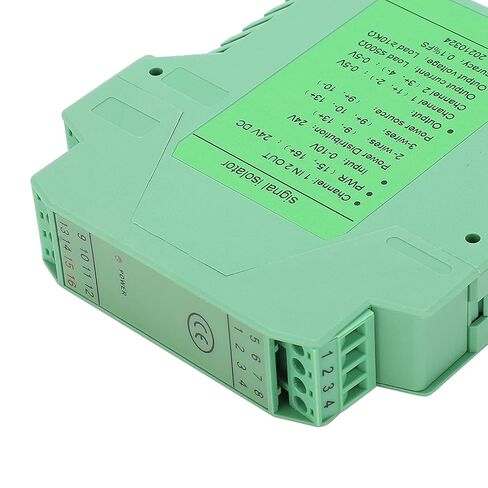 DC Signal Isolator GLG High Temperature DIN Rail Mount 1 in 2 Out 0-10V to 0-5V ABS Material in Saudi Arabia