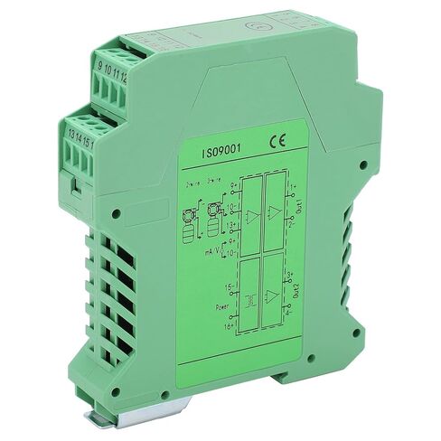 DC Signal Isolator GLG High Temperature DIN Rail Mount 1 in 2 Out 0-10V to 0-5V ABS Material in Saudi Arabia