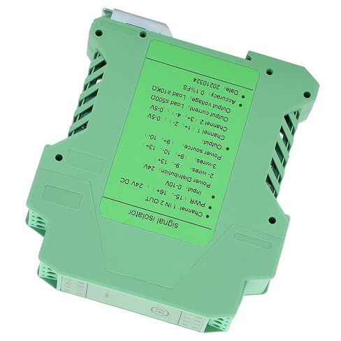 DC Signal Isolator GLG High Temperature DIN Rail Mount 1 in 2 Out 0-10V to 0-5V ABS Material in Saudi Arabia