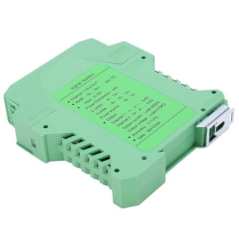 DC Signal Isolator GLG High Temperature DIN Rail Mount 1 in 2 Out 0-10V to 0-5V ABS Material in Saudi Arabia