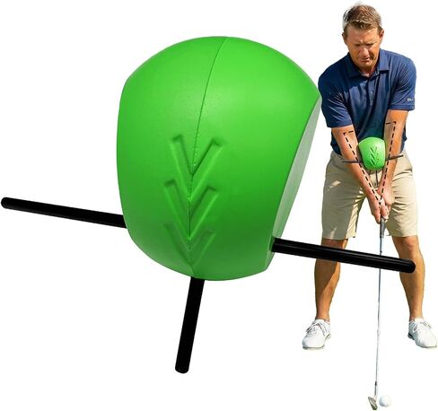 كرة مساعدة لتدريب الجولف - كرة اتصال جولف مضغوطة بين الأذرع - مدرب أرجوحة لتصحيح الوضعية وممارسة المحاذاة - تساعد على تدريب ميكانيكا التأرجح المناسبة وهيكل الذراع in Kuwait