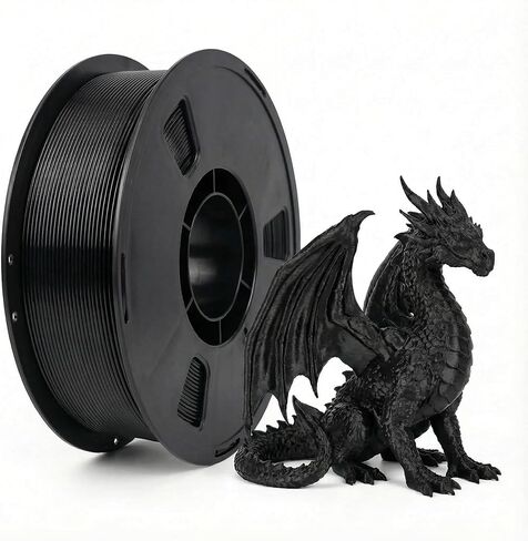 PLA+ Yellow 3D Printer Filament, Premium 1.75mm PLA Filament ±0.02mm Accuracy, 1kg Spool (2.2 lbs), High Strength Low Warping, Compatible with Most FDM 3D Printers in Saudi Arabia