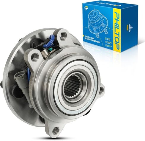 PHILTOP 515086 RWD Rear Front Wheel Hub Assembly Fit for Chevrolet Silverado 1500 2005, Chevrolet Silverado 2500 HD 2001-2006, GMC Sierra 1500 2005, 8 Lugs Wheel Hub Bearings W/ABS in Saudi Arabia